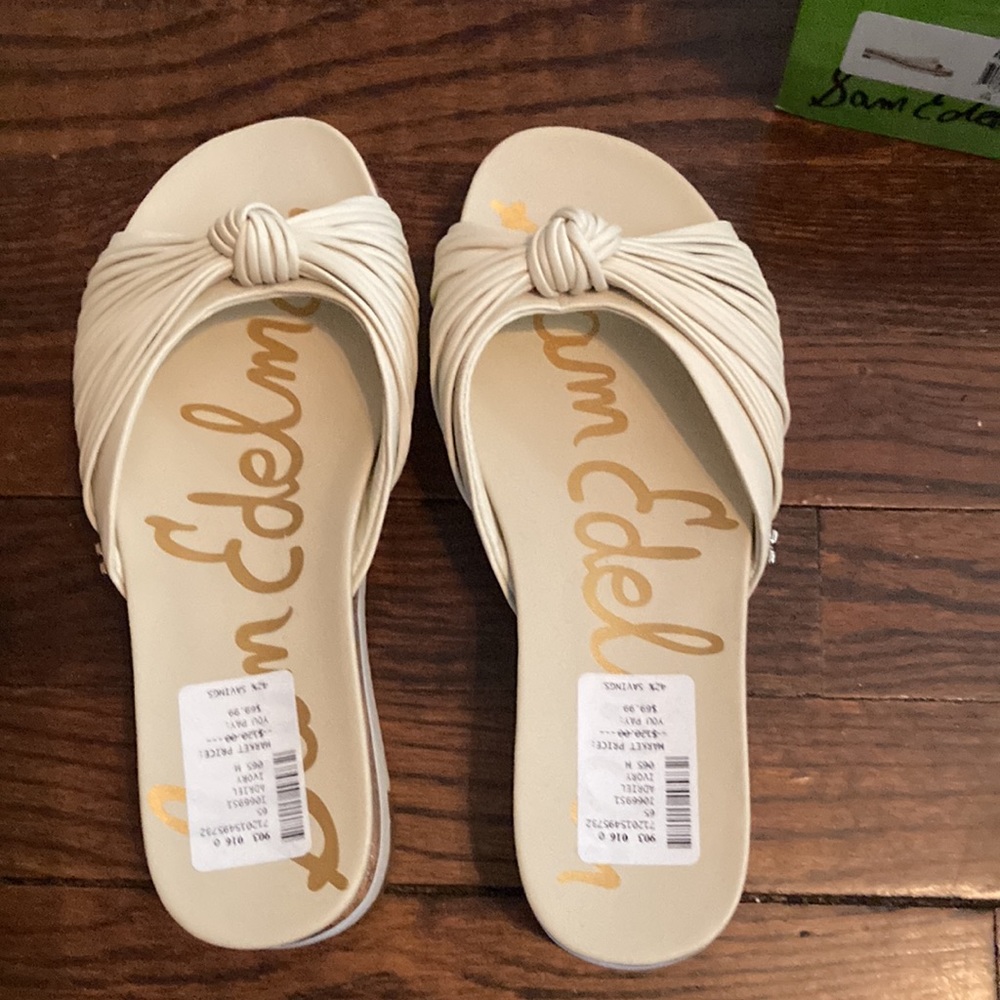 Sam Edelman Adriel beige slides size 6.5